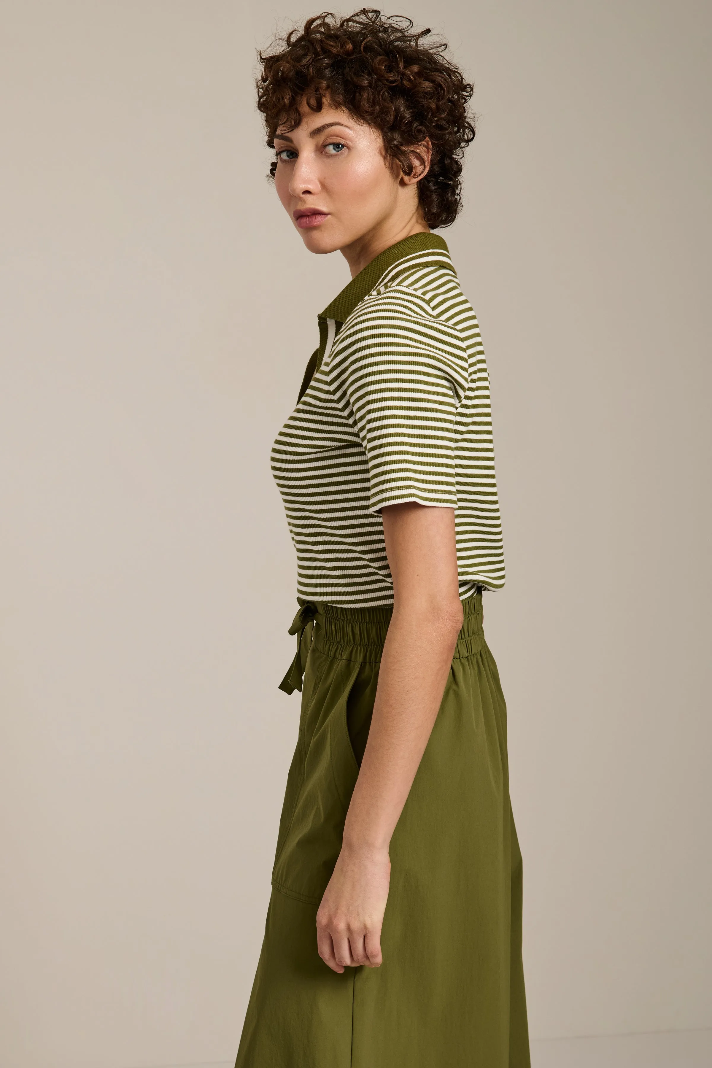 Striped Short Sleeve Polo sold by Bernardo product image thumbnail 3