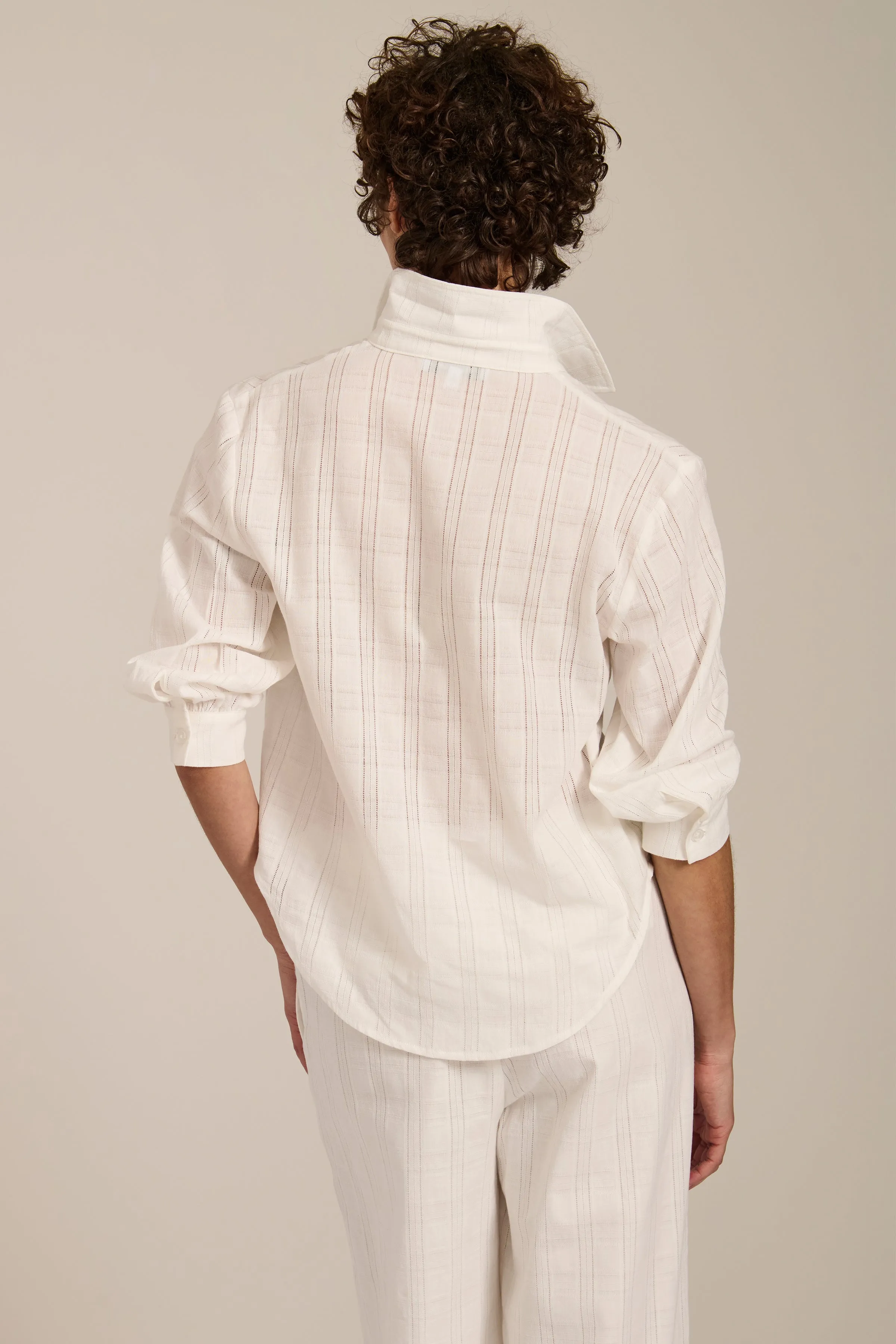 Balloon Sleeve Button Up Shirt sold by Bernardo product image thumbnail 5