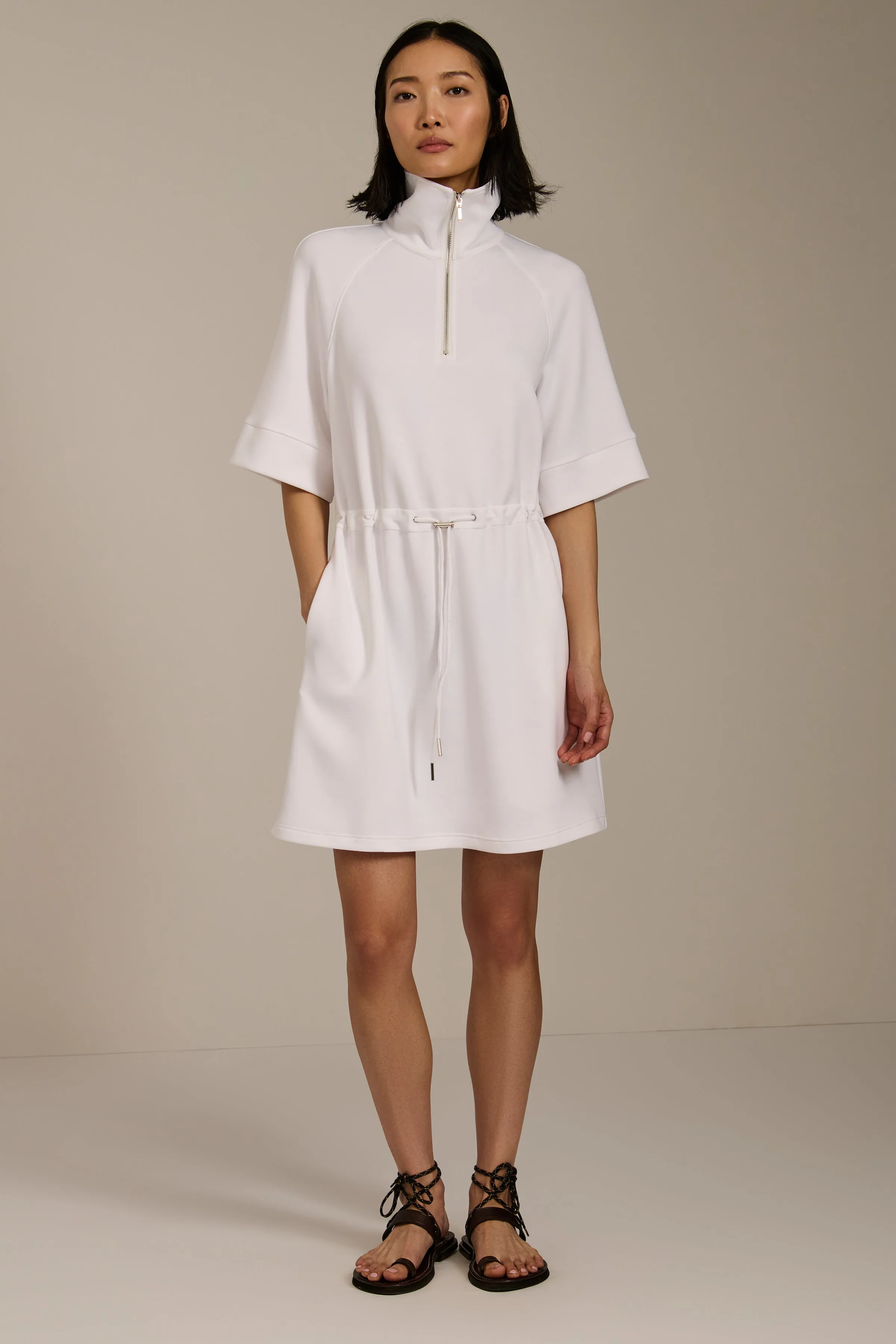 Quarter Zip Dress with Drawcord sold by Bernardo product image thumbnail 3