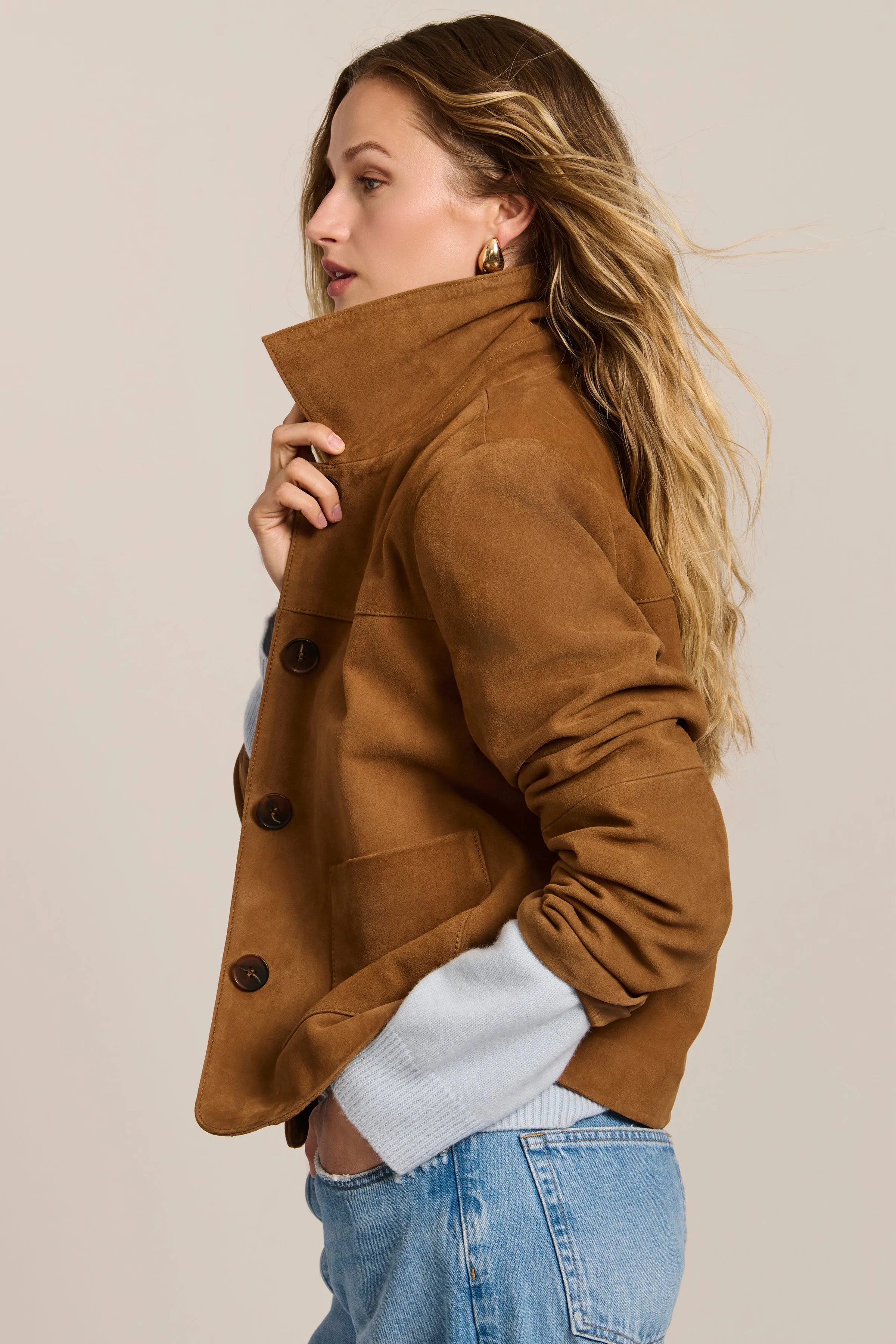 Ludlow Suede Jacket sold by Bernardo product image thumbnail 4