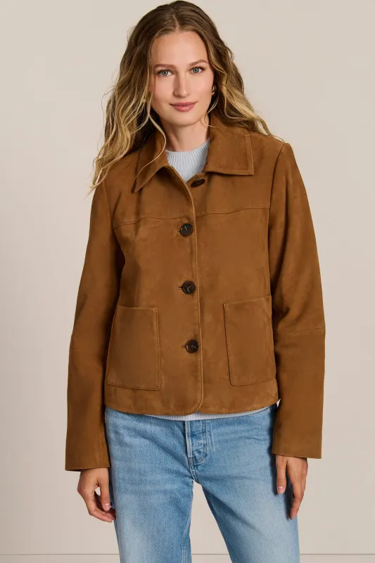 Ludlow Suede Jacket made by Bernardo