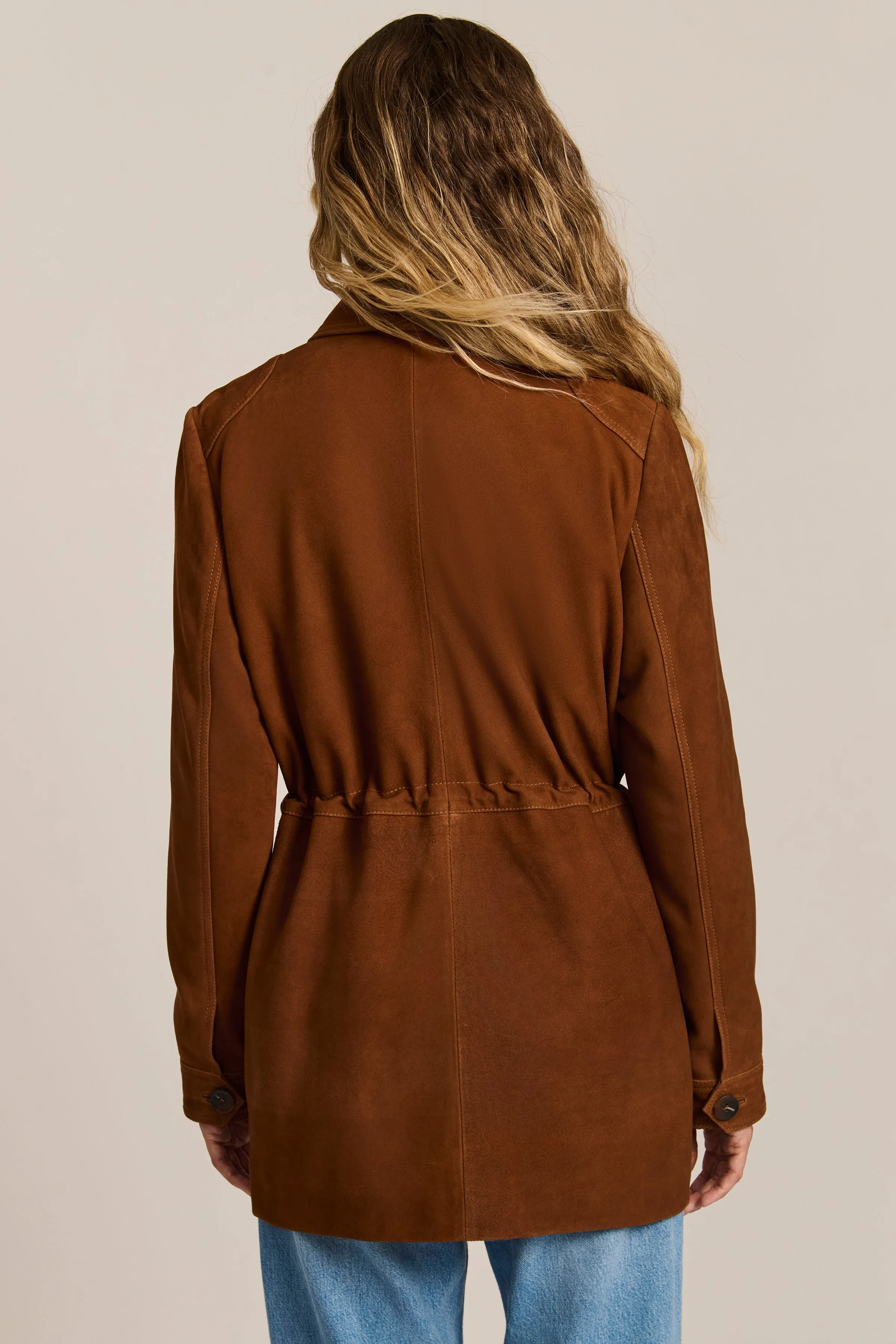 Charlton Suede Safari Jacket sold by Bernardo product image thumbnail 4