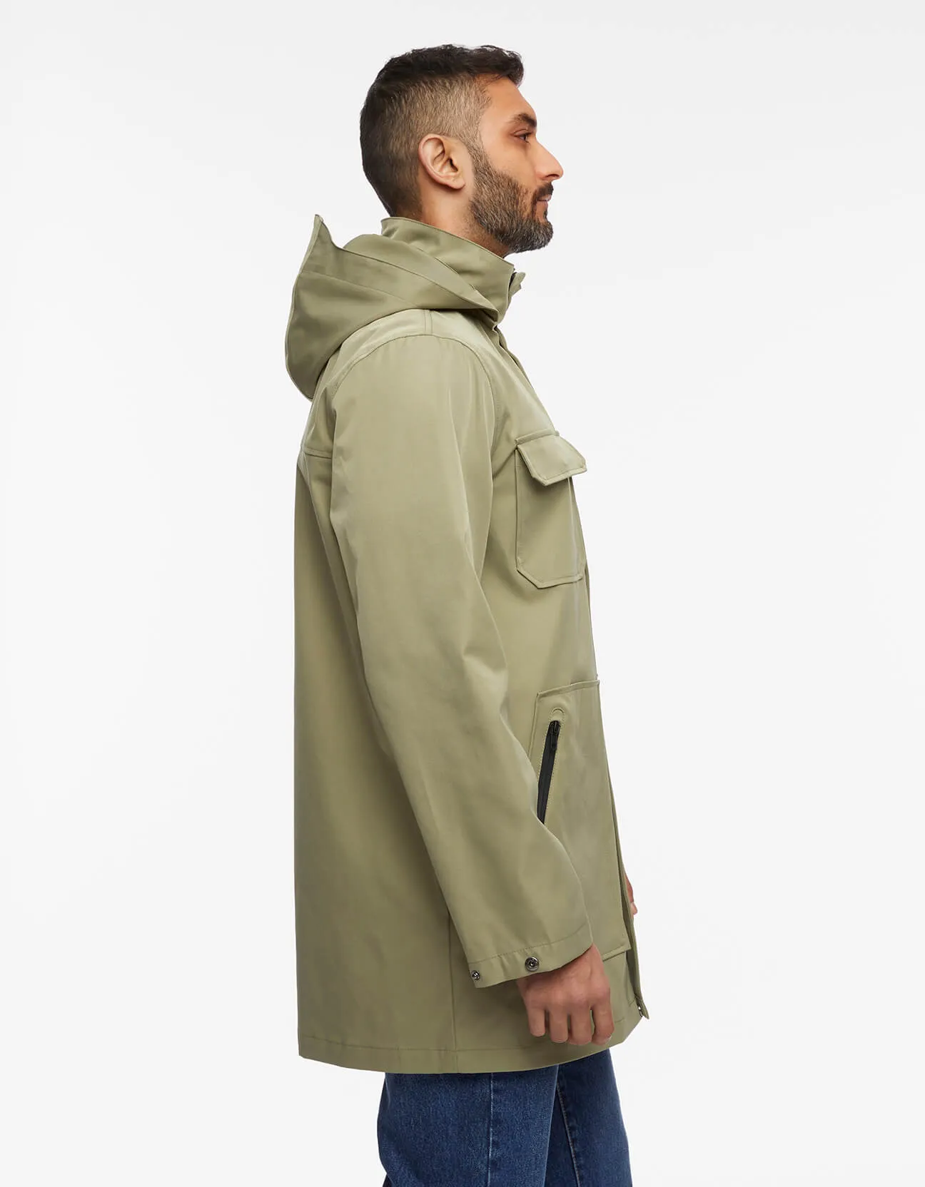 Men's Getaway Removable Hood Rain Jacket sold by Bernardo product image thumbnail 3
