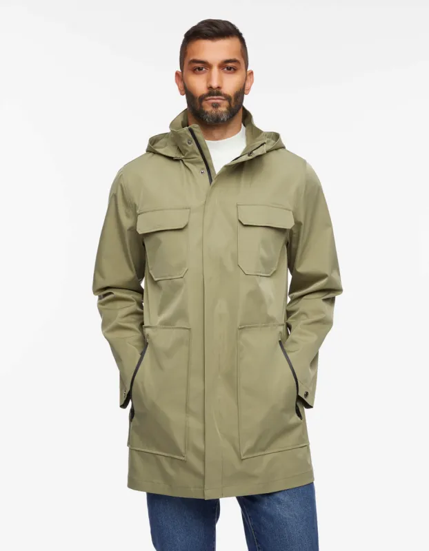 Men's Getaway Removable Hood Rain Jacket sold by Bernardo