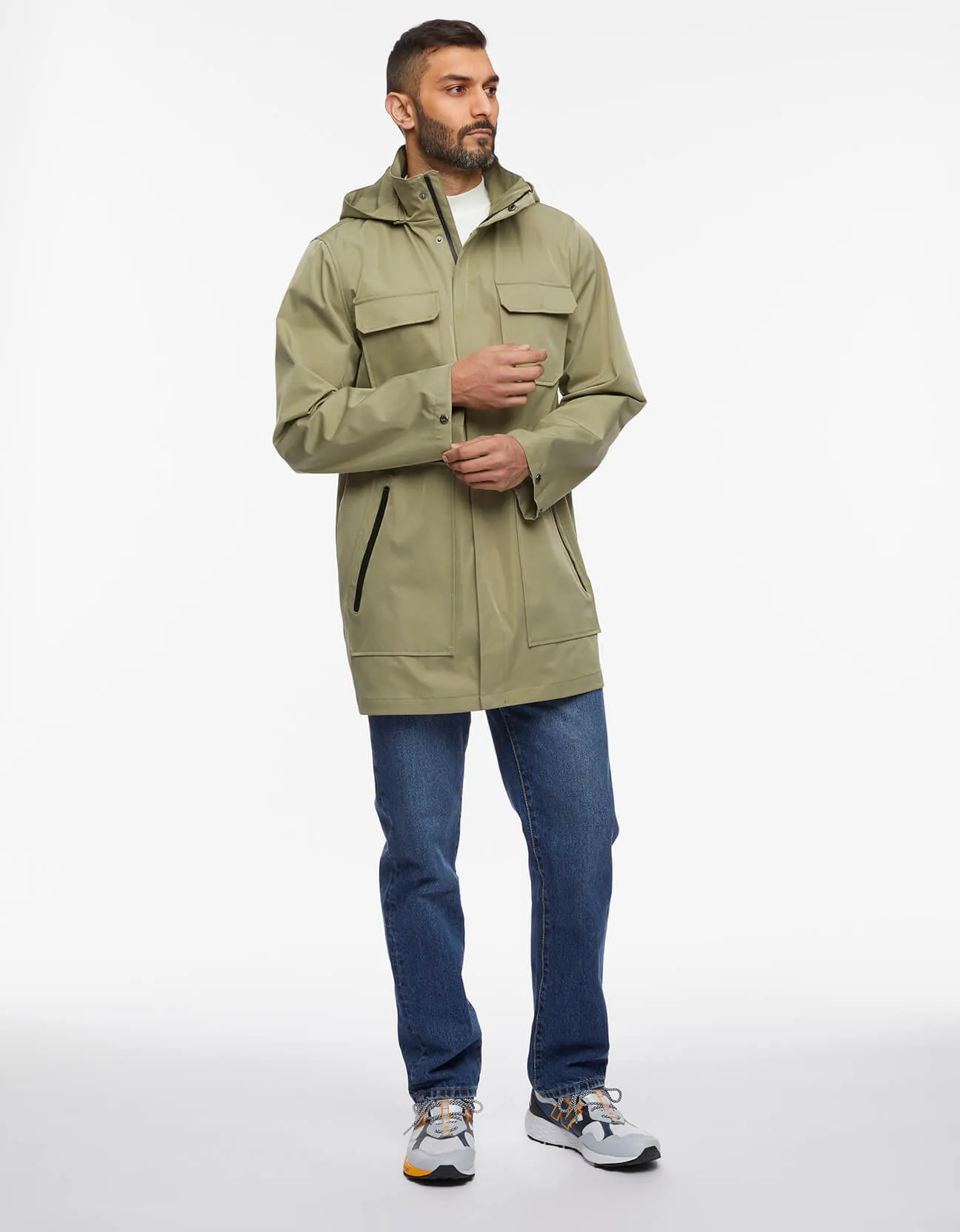 Men's Getaway Removable Hood Rain Jacket sold by Bernardo product image thumbnail 2