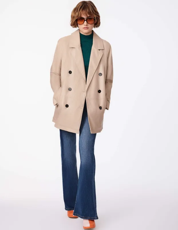 Relaxed Blazer Textured Vegan Jacket sold by Bernardo