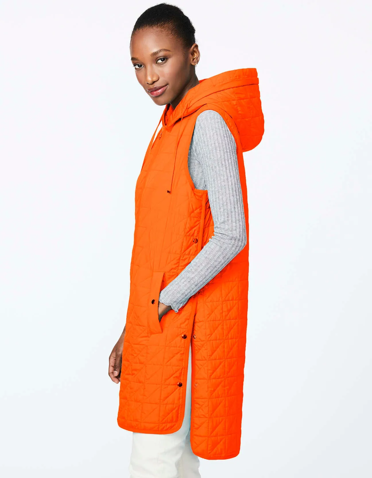 HOODED TUNIC PUFFER VEST sold by Bernardo product image thumbnail 3