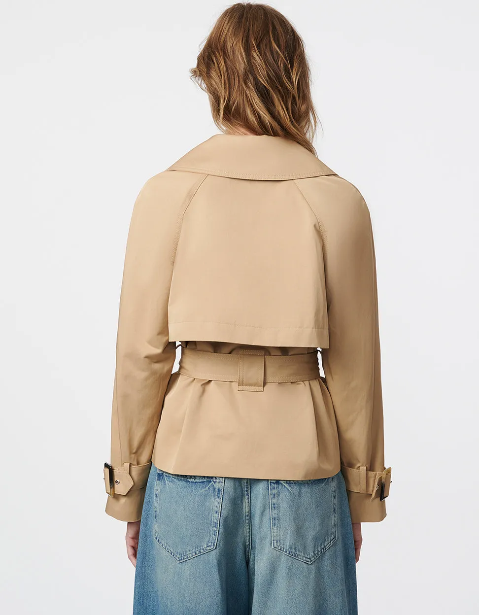 Cropped Classic Trench Coat sold by Bernardo product image thumbnail 4