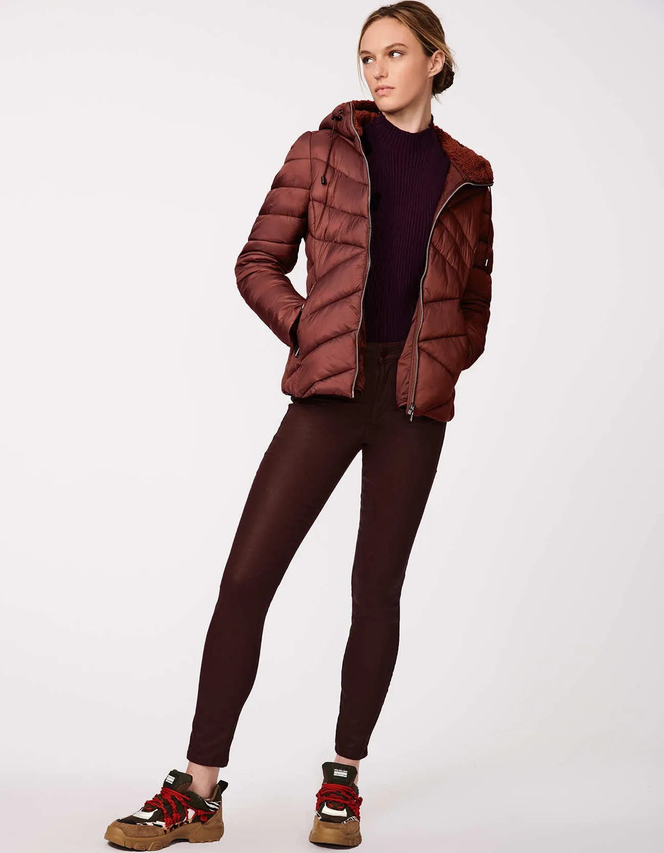 Metro Zigzag Hood Active Puffer Jacket sold by Bernardo product image thumbnail 2