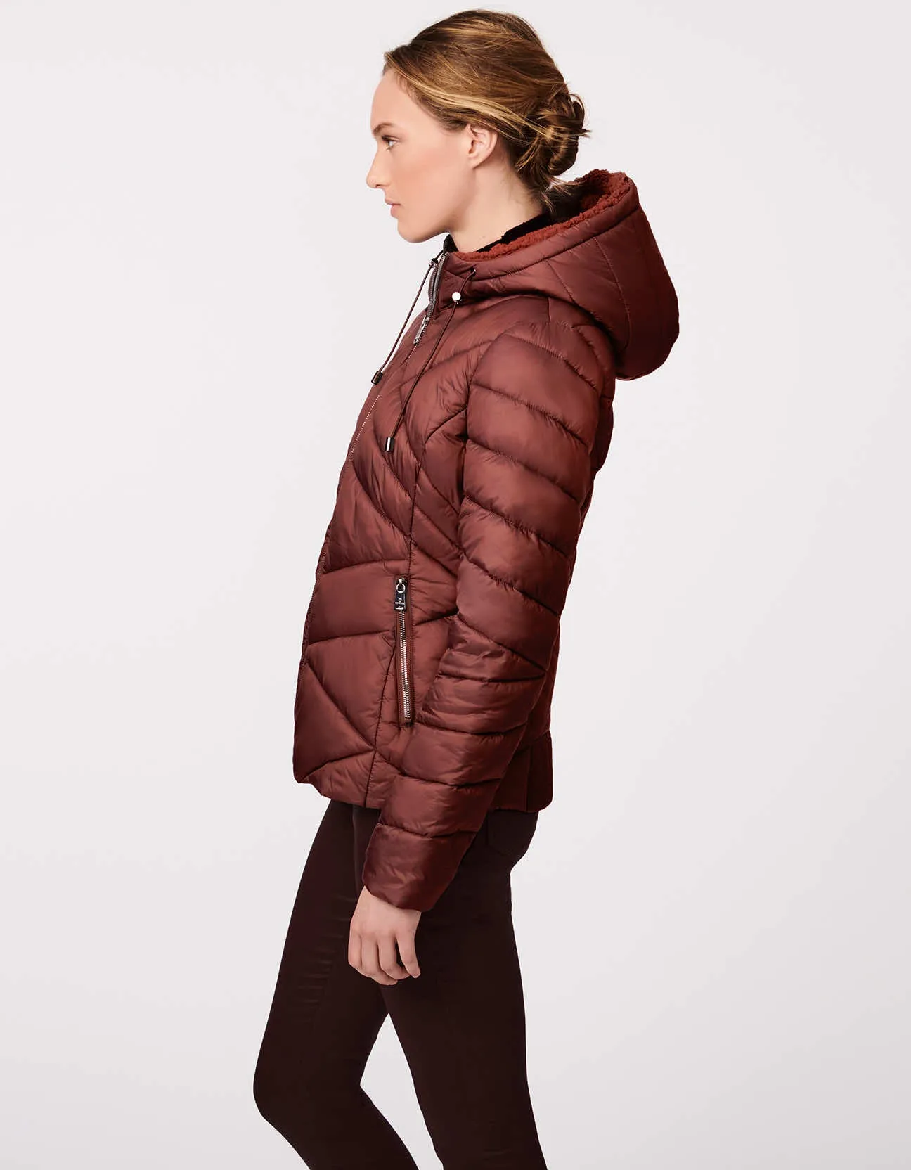 Metro Zigzag Hood Active Puffer Jacket sold by Bernardo product image thumbnail 3