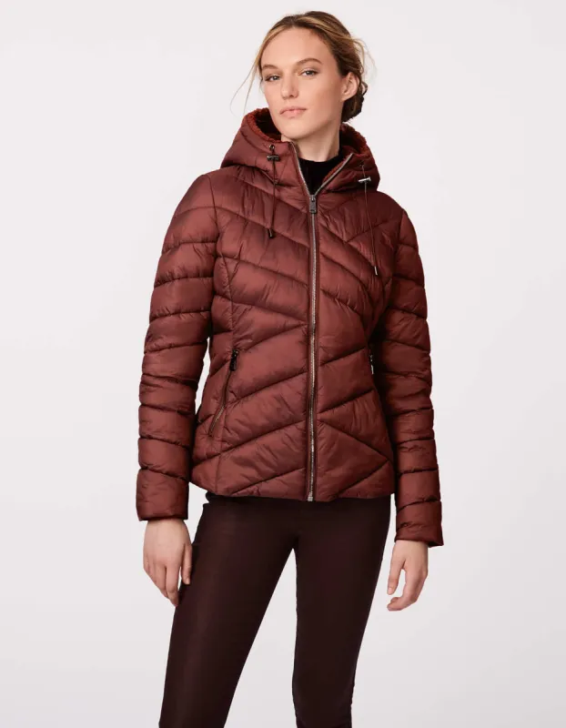 Metro Zigzag Hood Active Puffer Jacket sold by Bernardo