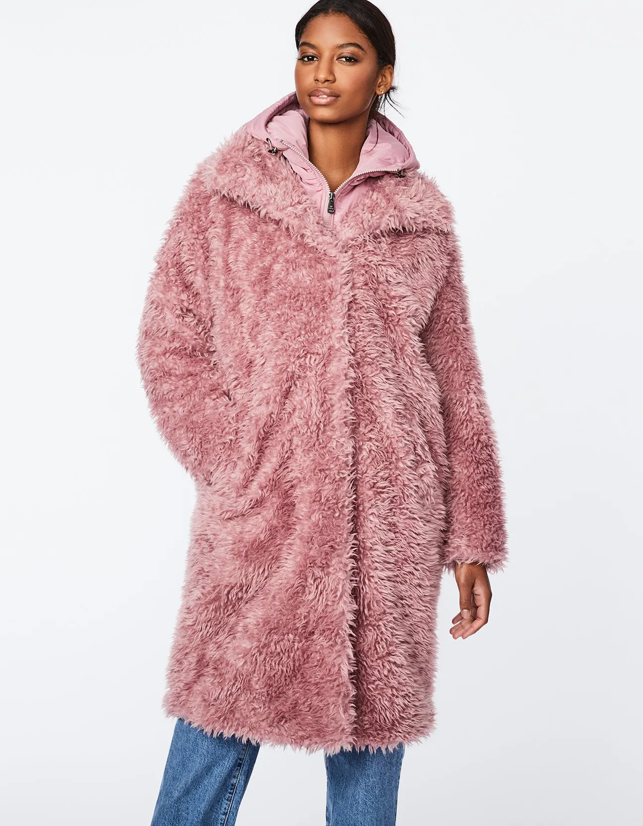 UNREAL SHAGGY FUR DOUBLE UP COAT sold by Bernardo product image thumbnail 2