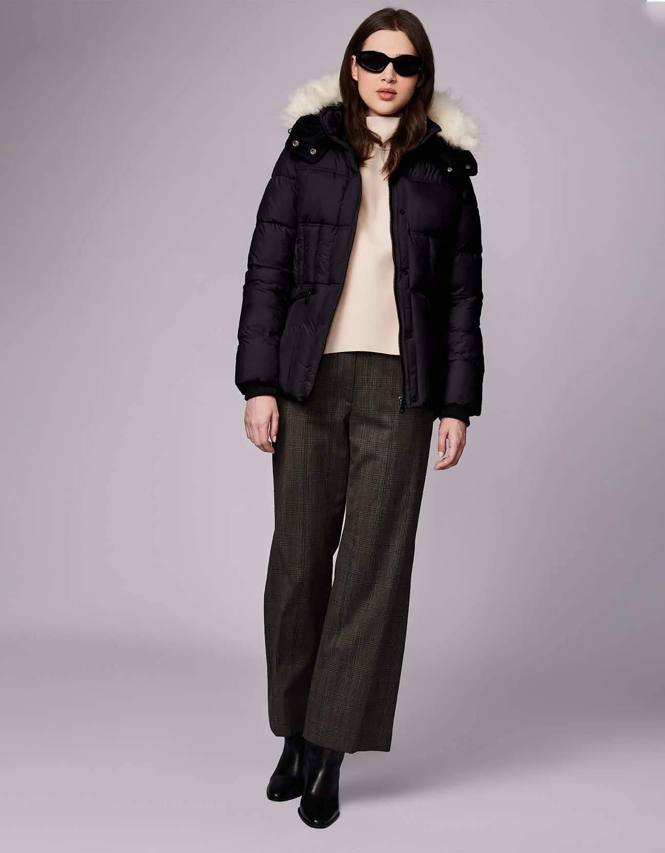 Park City Vegan Fur Trim Puffer Jacket sold by Bernardo product image thumbnail 2