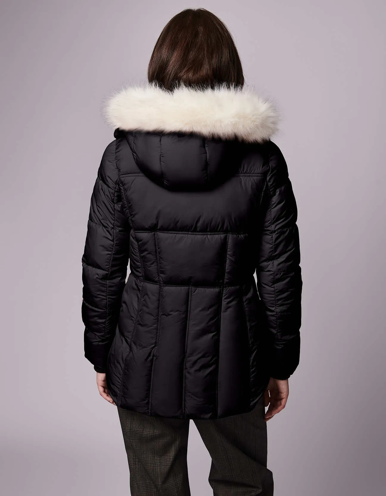 Park City Vegan Fur Trim Puffer Jacket sold by Bernardo product image thumbnail 4