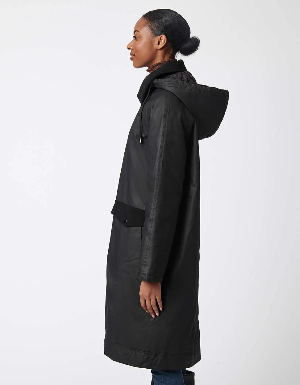 Urban Noir Wax Twill Coat sold by Bernardo product image thumbnail 3