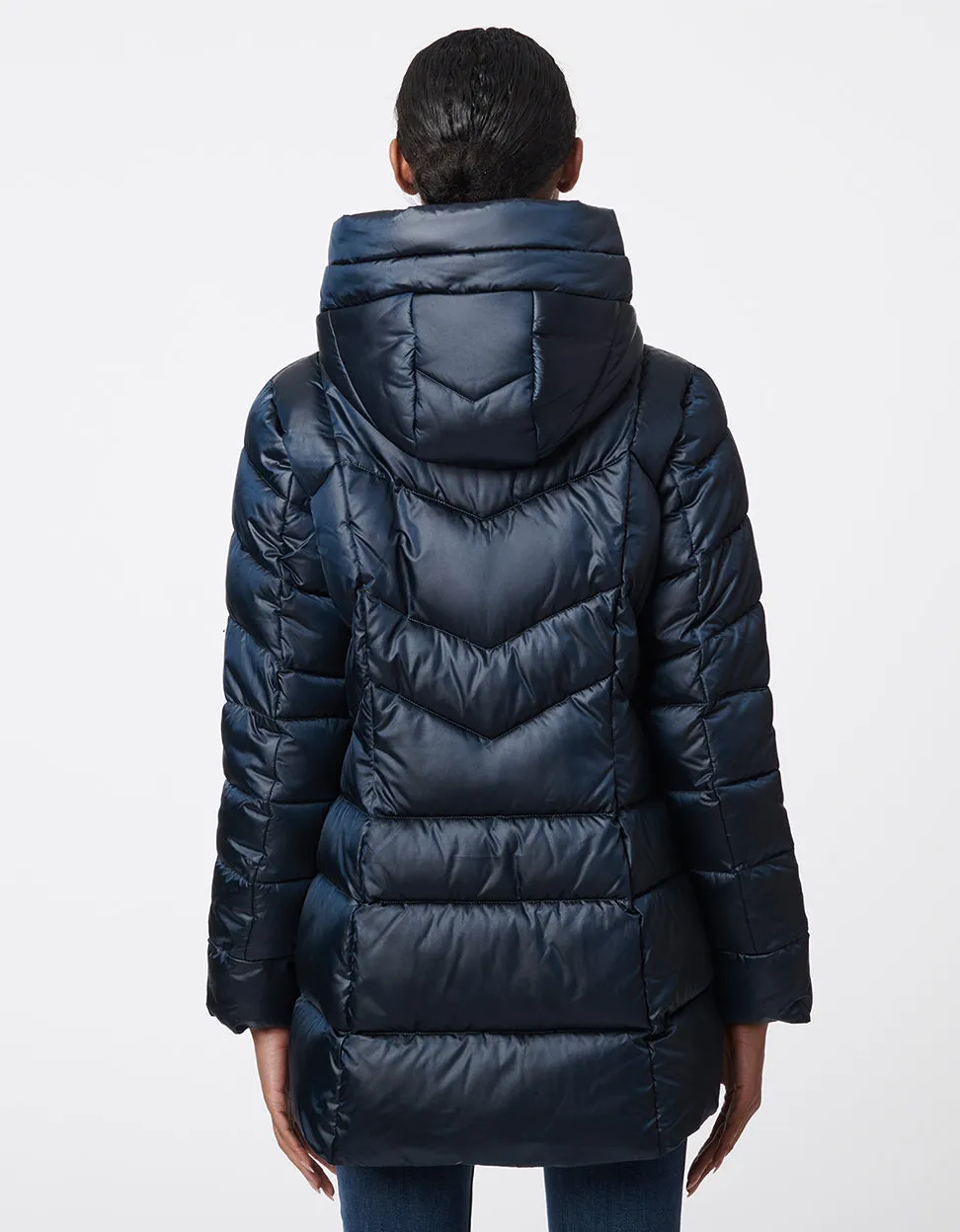 Fab Funnel Shiny Quilted Puffer sold by Bernardo product image thumbnail 5