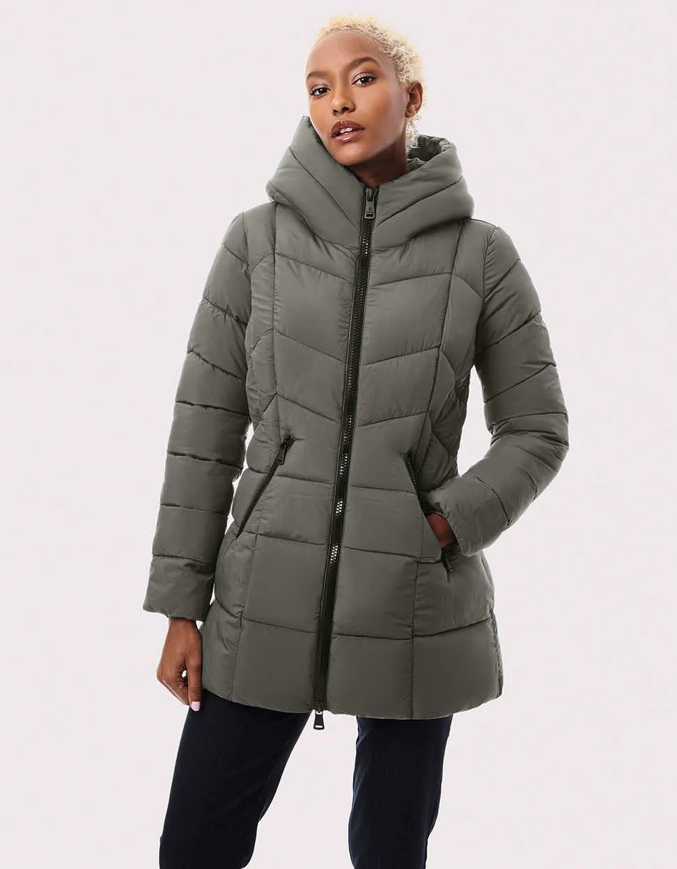 Fab Funnel Quilted Puffer Jacket sold by Bernardo
