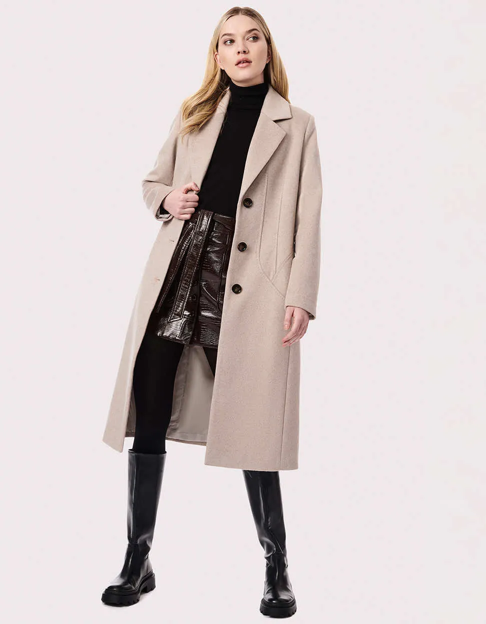 City Chic Long Wool Coat sold by Bernardo
