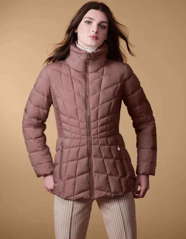 Latitude Flare Short Puffer Jacket sold by Bernardo