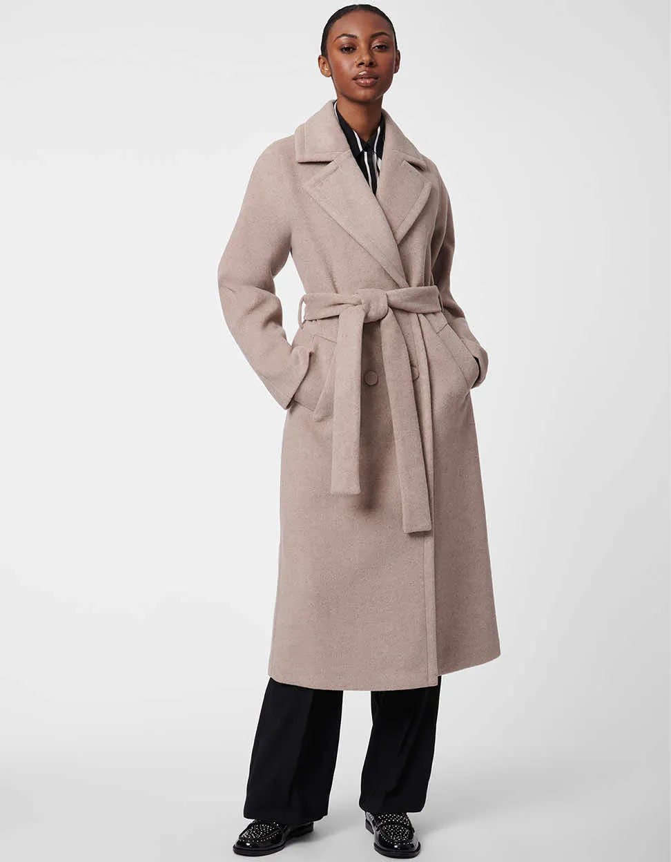 Icon Belted Wool Coat sold by Bernardo product image thumbnail 2