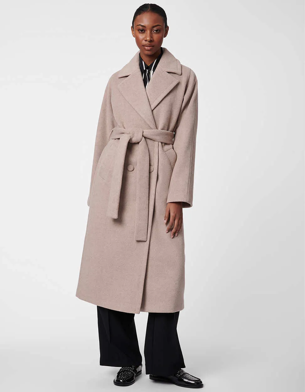 Icon Belted Wool Coat sold by Bernardo