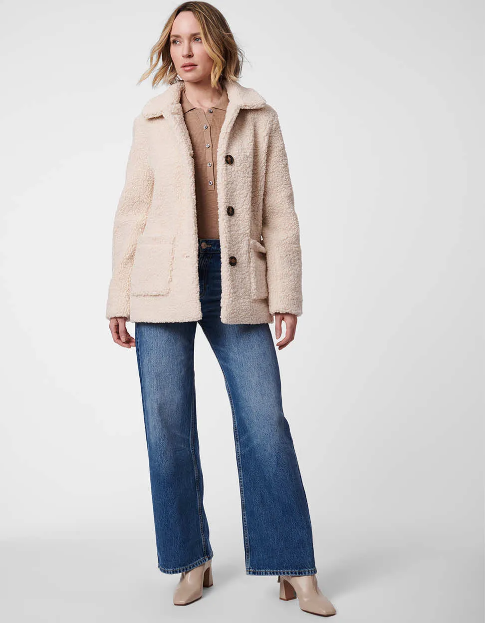 Teddy Vegan Fur Jacket sold by Bernardo product image thumbnail 2