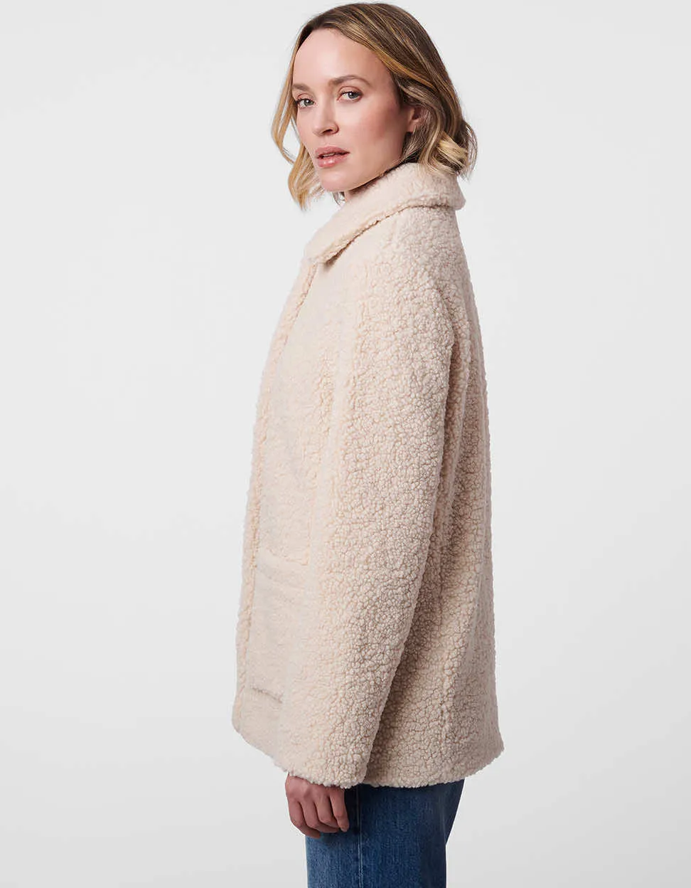 Teddy Vegan Fur Jacket sold by Bernardo product image thumbnail 3