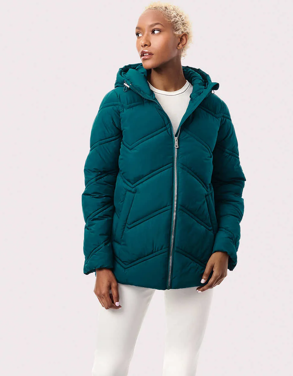 Classic Chevron Puffer Jacket sold by Bernardo product image thumbnail 2