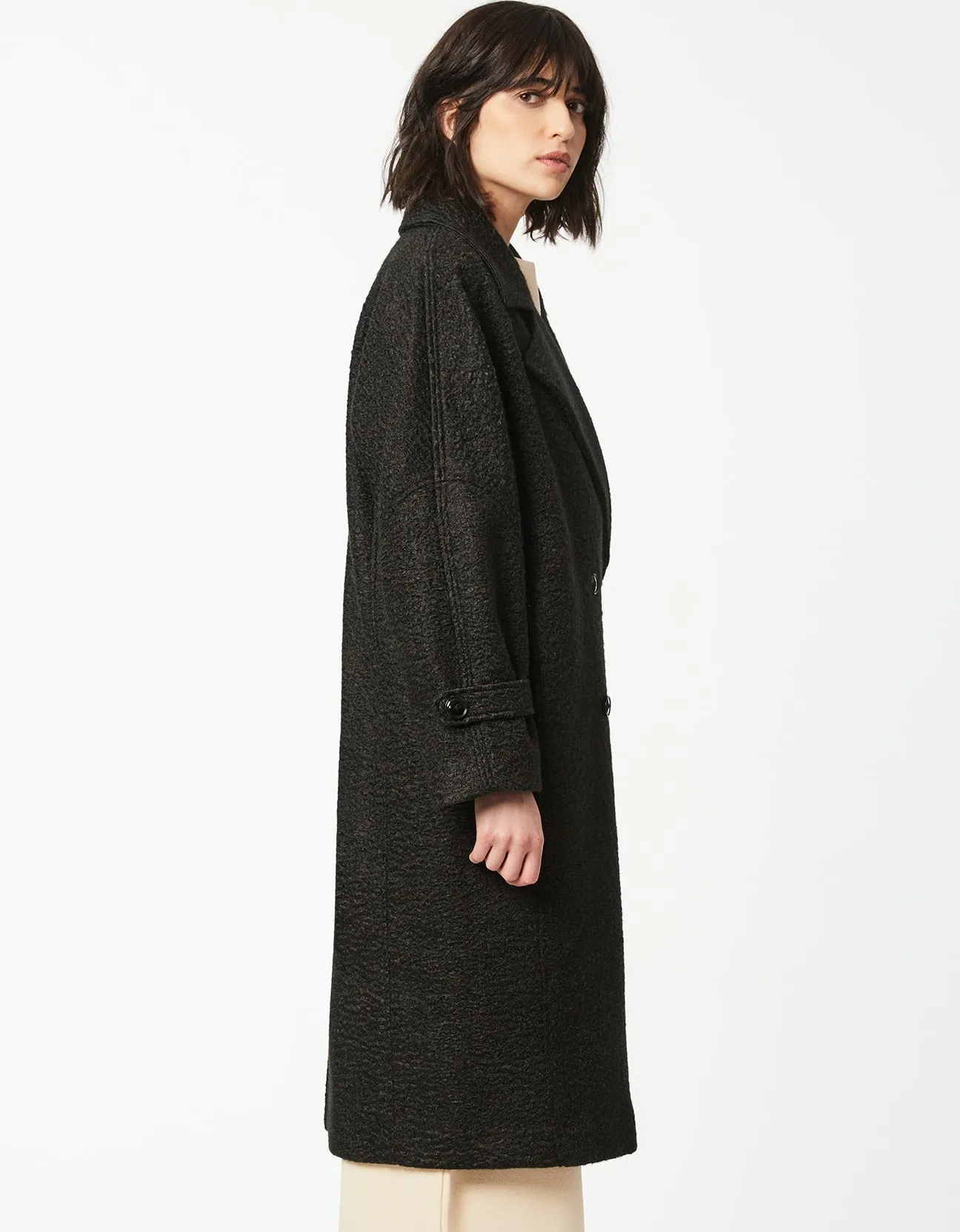 MILAN DOUBLE BREASTED WOOL COAT sold by Bernardo product image thumbnail 2