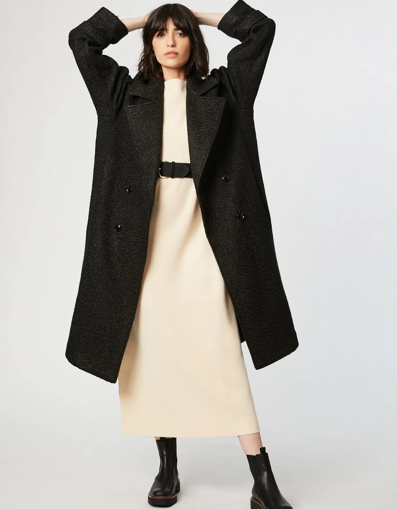 MILAN DOUBLE BREASTED WOOL COAT sold by Bernardo product image thumbnail 5