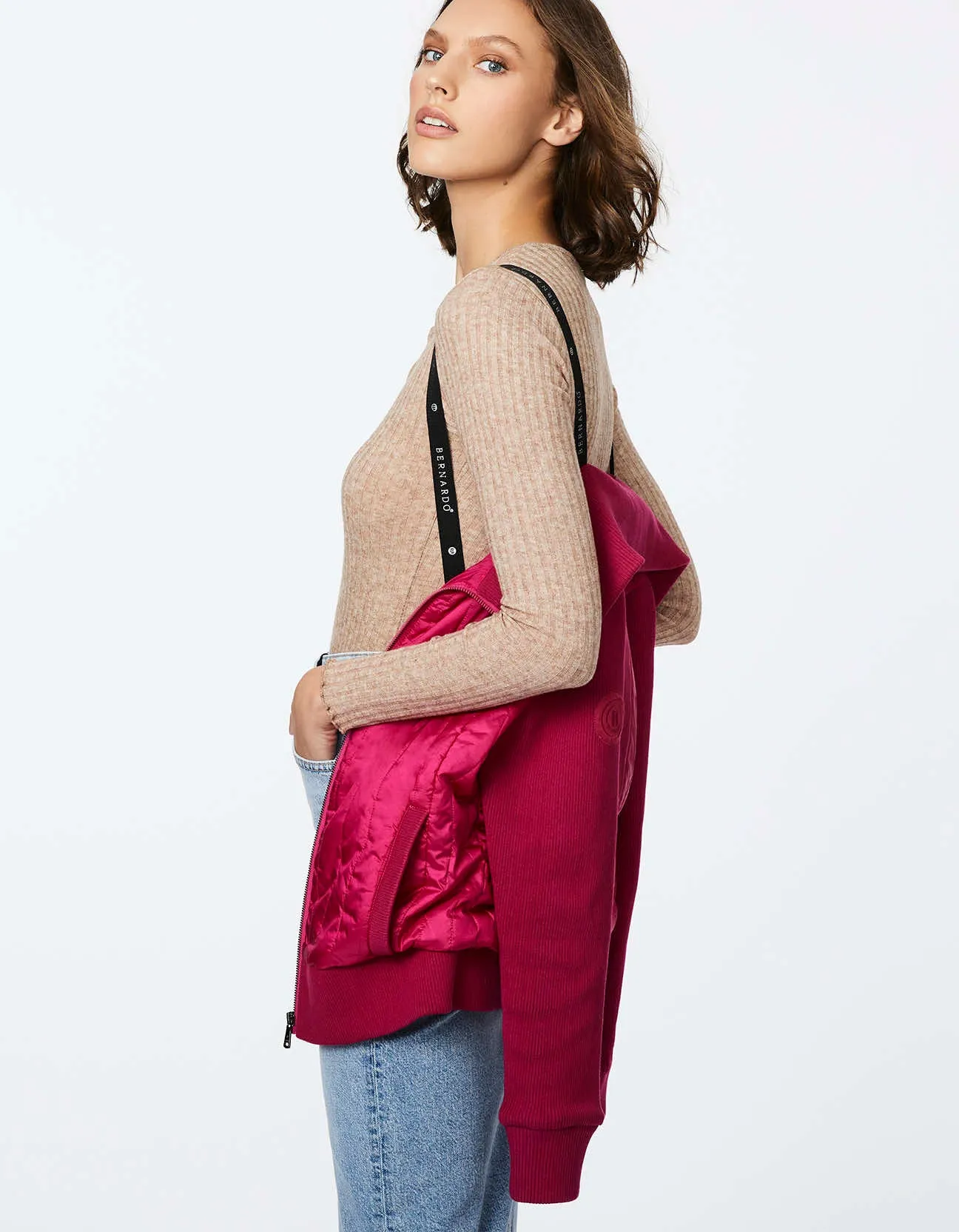 SATEEN PUFFER SWEATER sold by Bernardo product image thumbnail 5