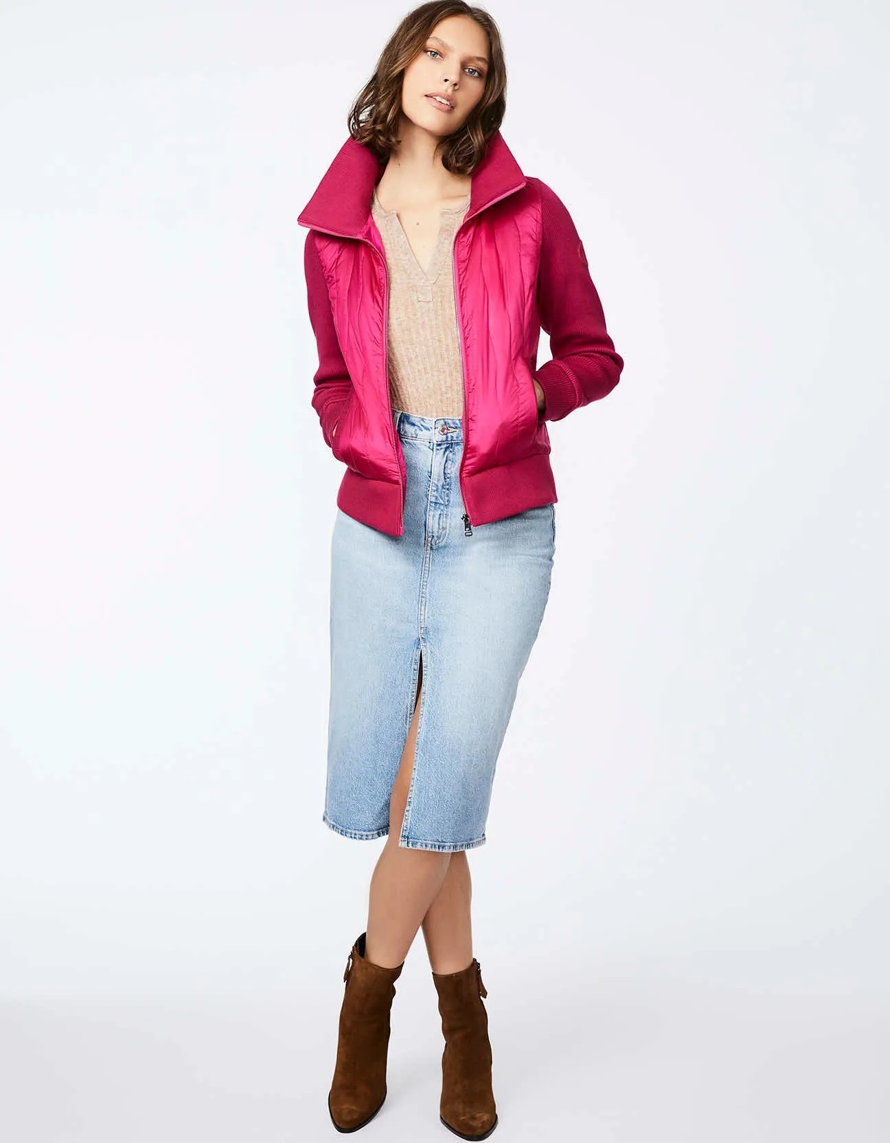 SATEEN PUFFER SWEATER sold by Bernardo product image thumbnail 2