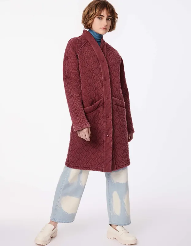 Playful Pattern Long Winter Coat sold by Bernardo