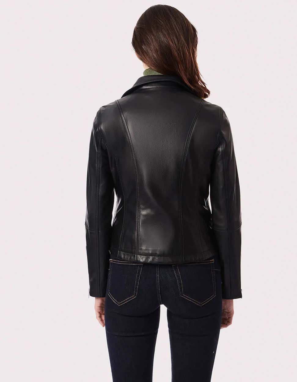 Edge City Moto Leather Jacket sold by Bernardo product image thumbnail 4