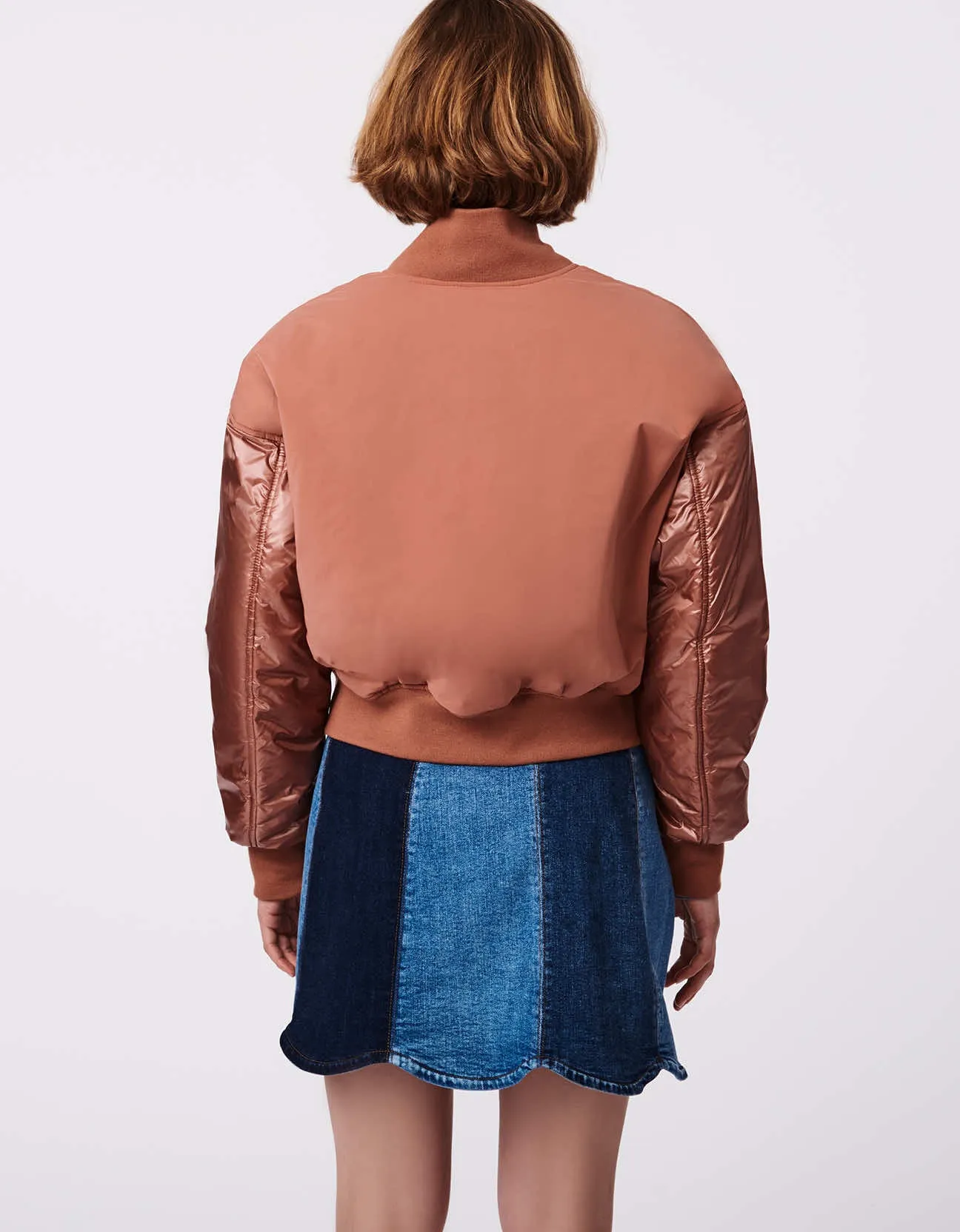 COMBO BOMBER PUFFER JACKET sold by Bernardo product image thumbnail 4