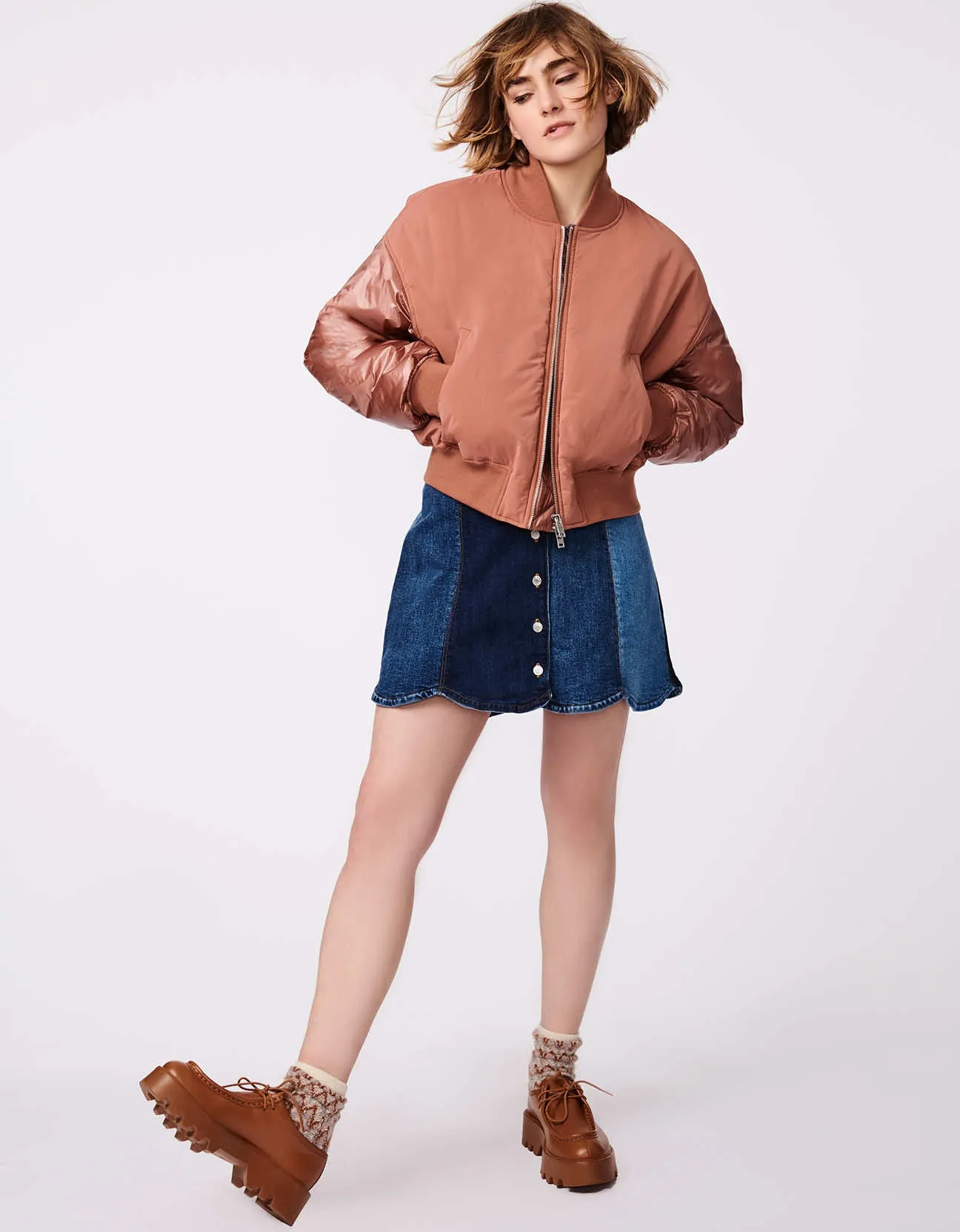 COMBO BOMBER PUFFER JACKET sold by Bernardo