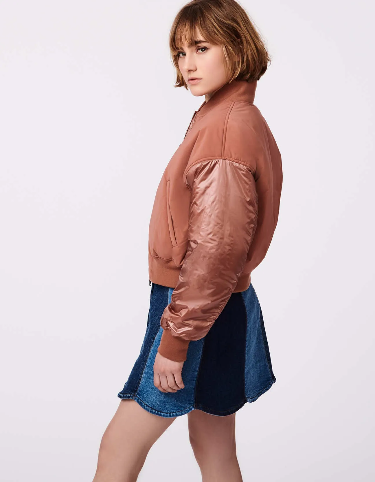 COMBO BOMBER PUFFER JACKET sold by Bernardo product image thumbnail 3