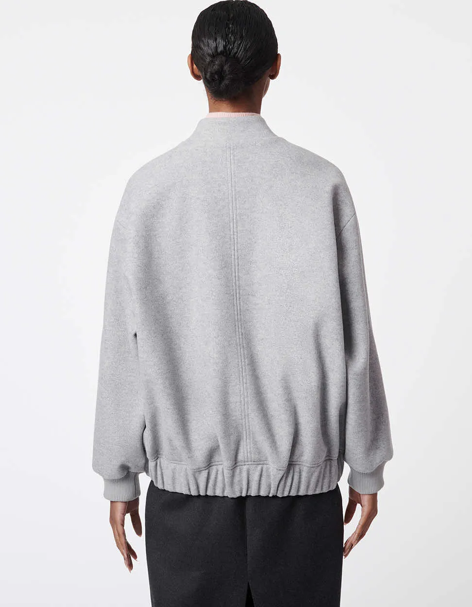 Oversized Wool Bomber Jacket sold by Bernardo product image thumbnail 4