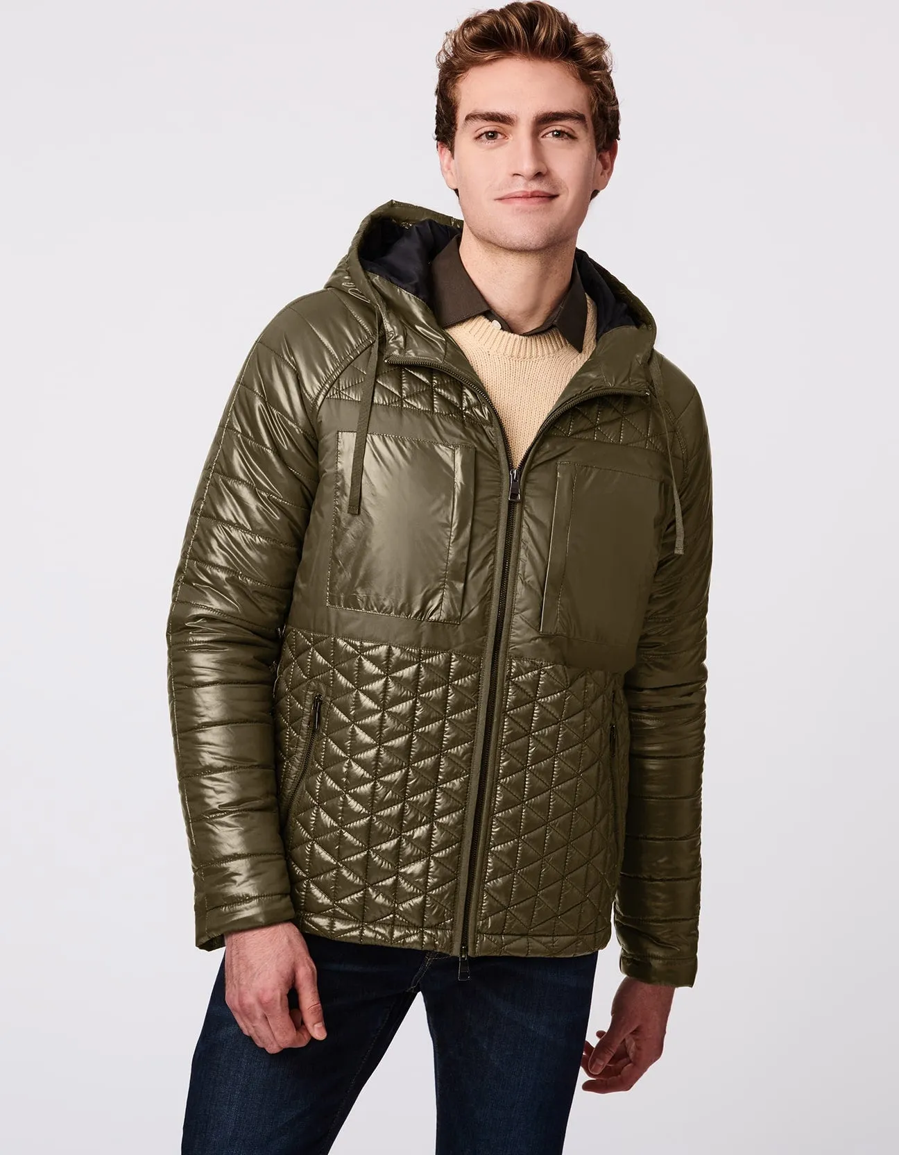 Men's City Hooded Puffer Jacket sold by Bernardo