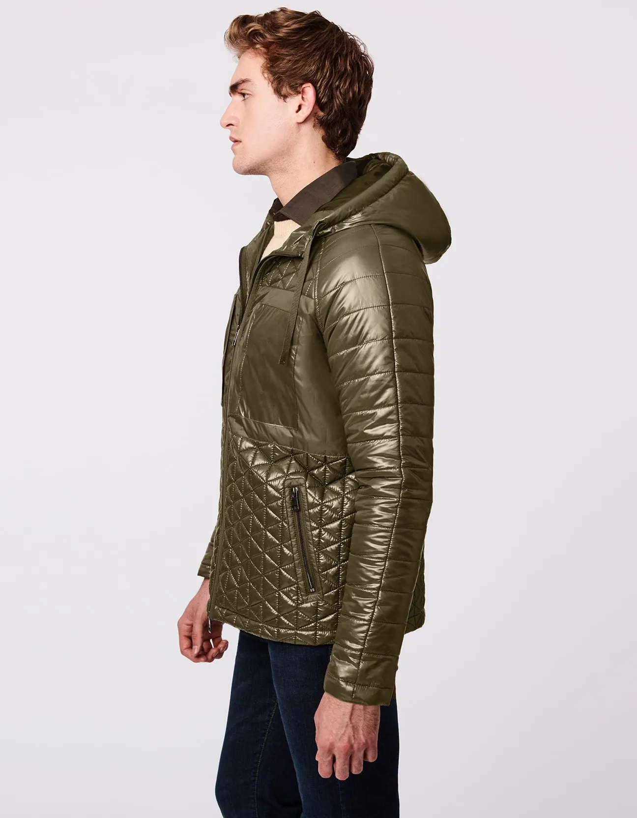 Men's City Hooded Puffer Jacket sold by Bernardo product image thumbnail 3