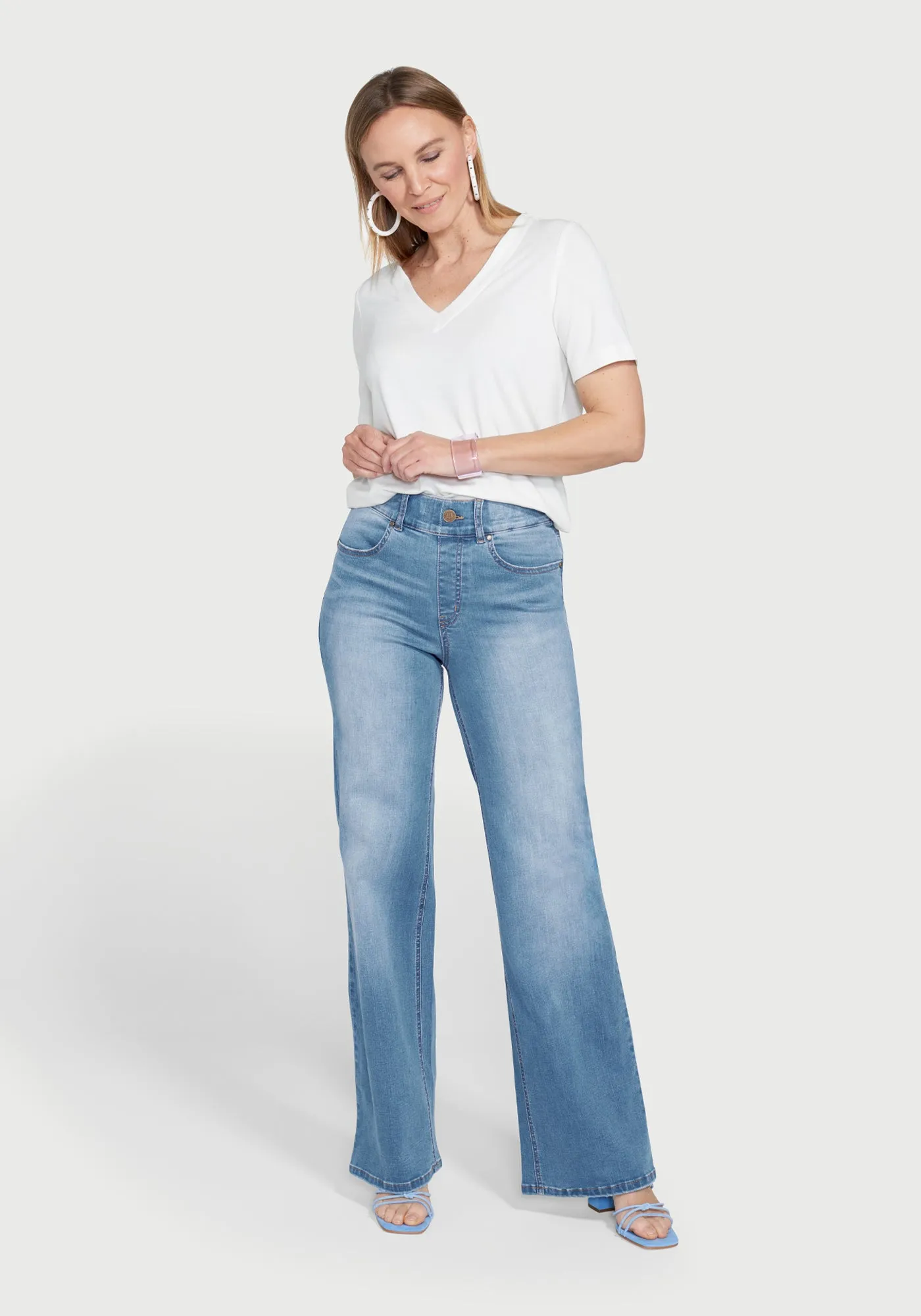 Boyfriend Jean | Wide (Sonora Wash) sold by Betabrand