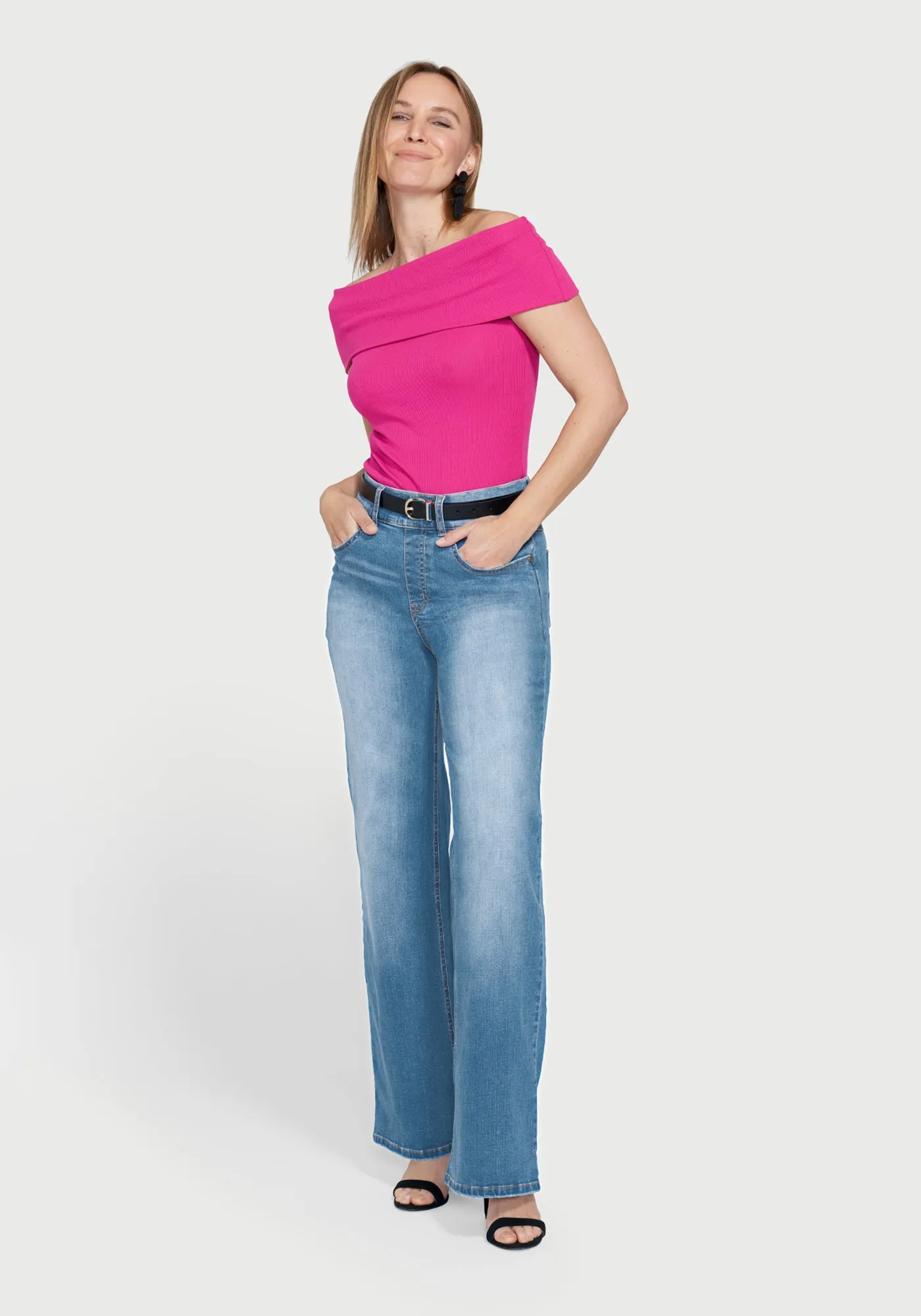 Boyfriend Jean | Wide (Sonora Wash) sold by Betabrand product image thumbnail 4