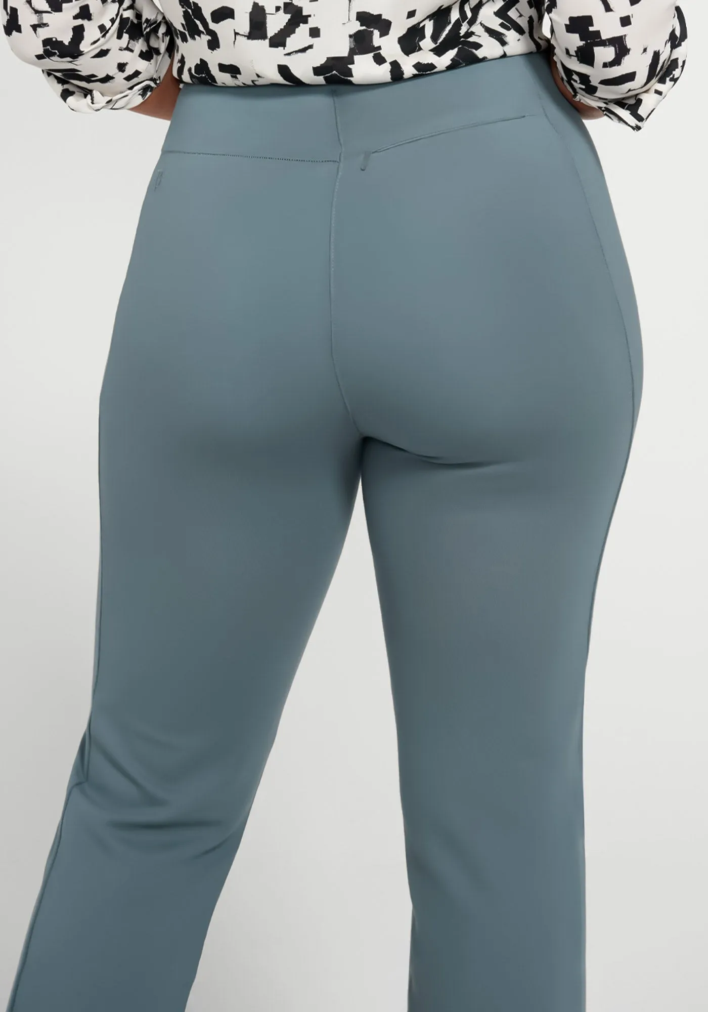 Monroe Crop Trouser | Straight (Blue Haze) sold by Betabrand product image thumbnail 3