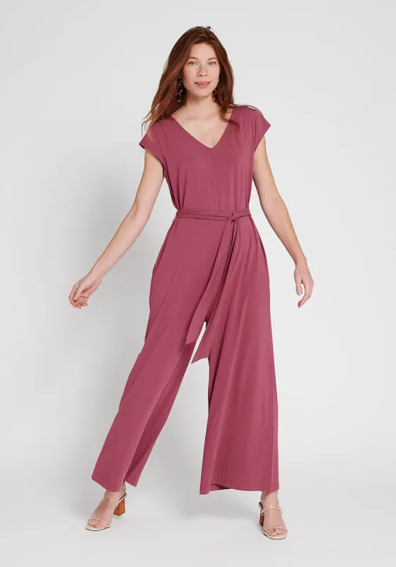Day to Night Jumpsuit (Mauve) sold by Betabrand