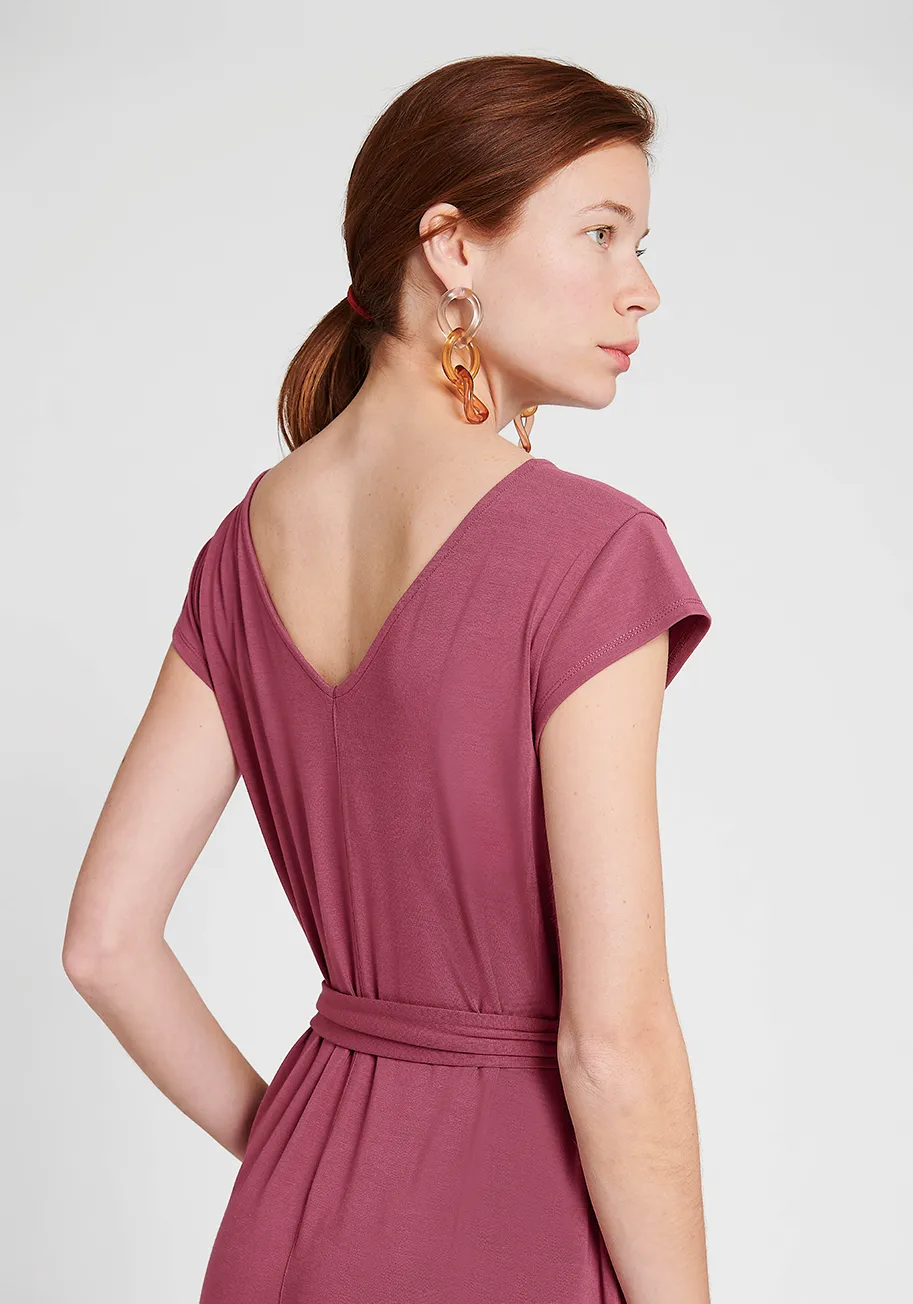 Day to Night Jumpsuit (Mauve) sold by Betabrand product image thumbnail 3