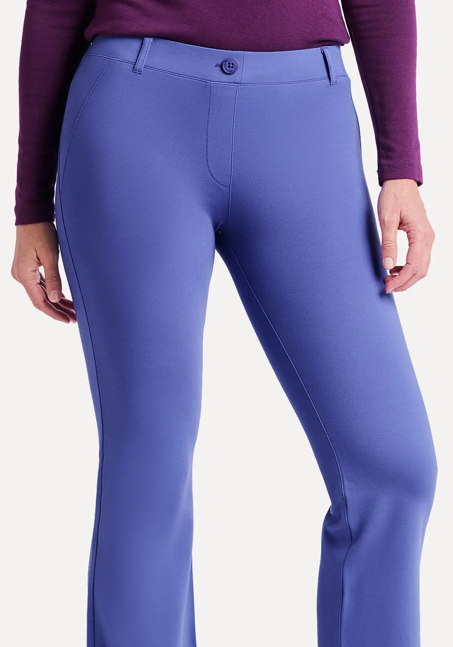 Boot Cut | Two-Pocket Dress Pant Yoga Pants (Blue Iris) sold by Betabrand product image thumbnail 3