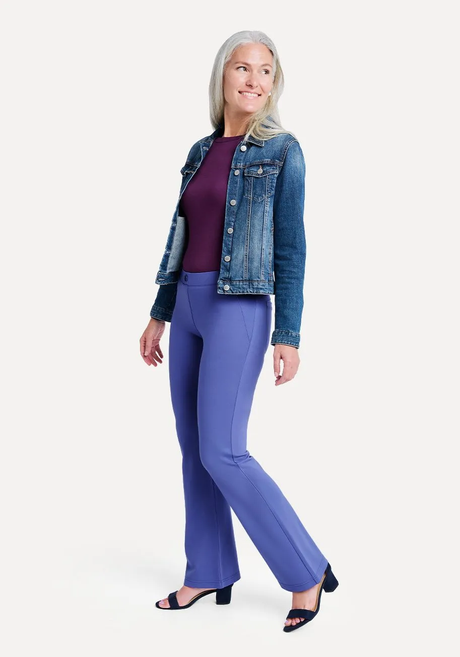 Boot Cut | Two-Pocket Dress Pant Yoga Pants (Blue Iris) sold by Betabrand product image thumbnail 2