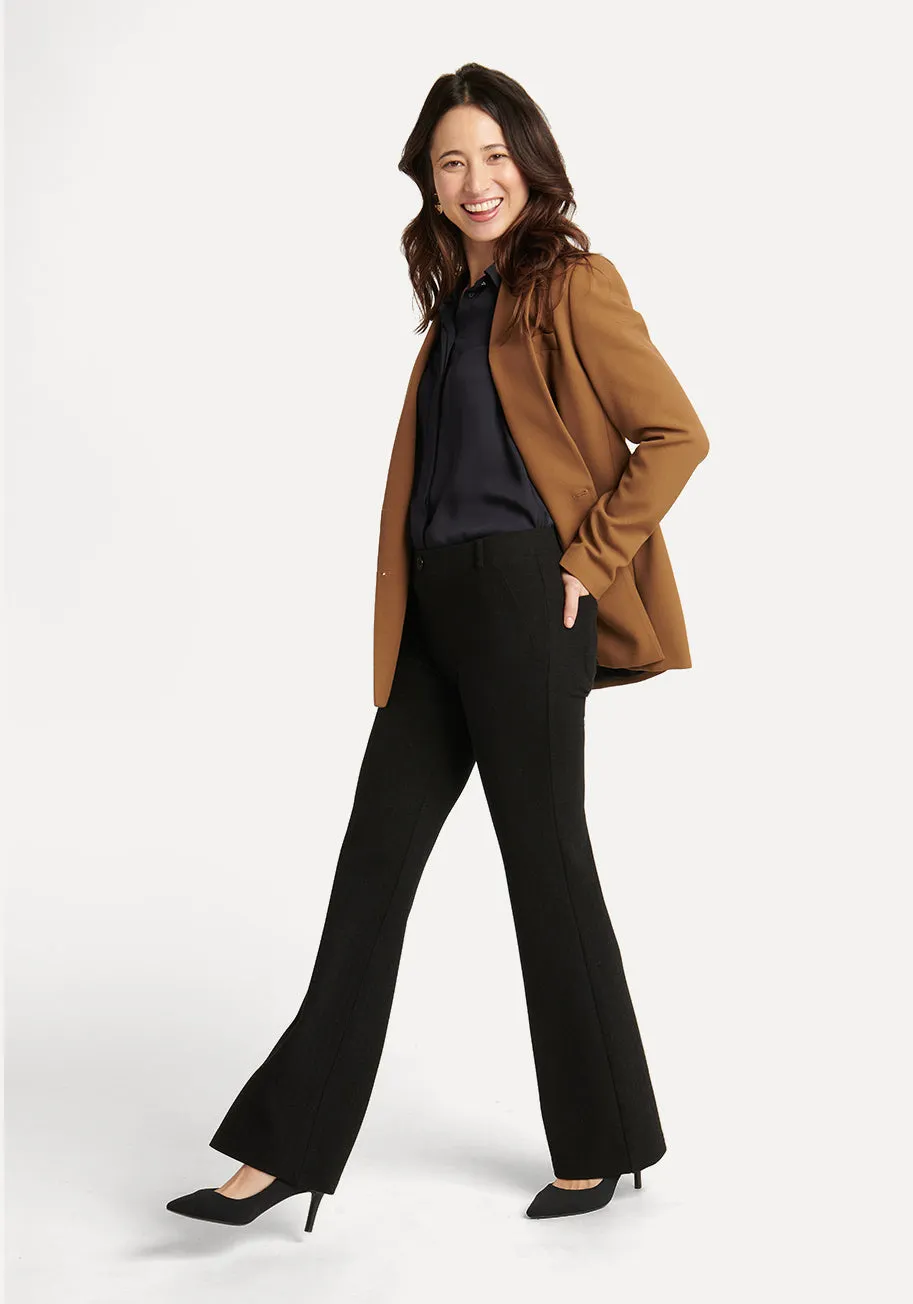 Boot-Cut | Two-Pocket Dress Pant Yoga Pants (Savile) sold by Betabrand