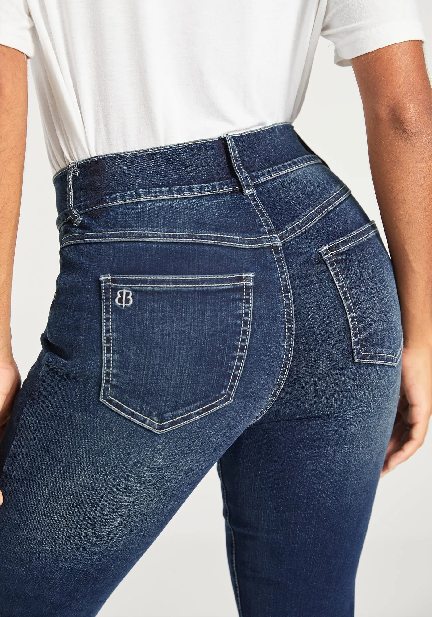 Signature Mid-Rise Denim | Skinny (Roma Wash) sold by Betabrand product image thumbnail 2