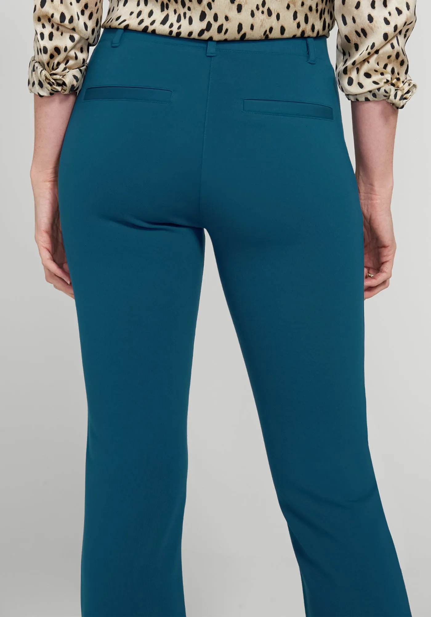 Classic Dress Pant Yoga Pant | Bootcut (Dark Ocean) sold by Betabrand product image thumbnail 3